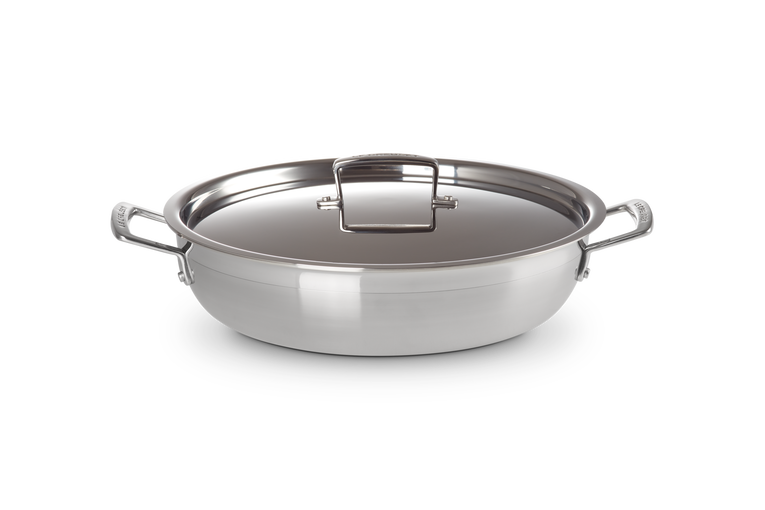 Le Creuset Antihaftbeschichtete Profipfanne aus 3-ply Edelstahl