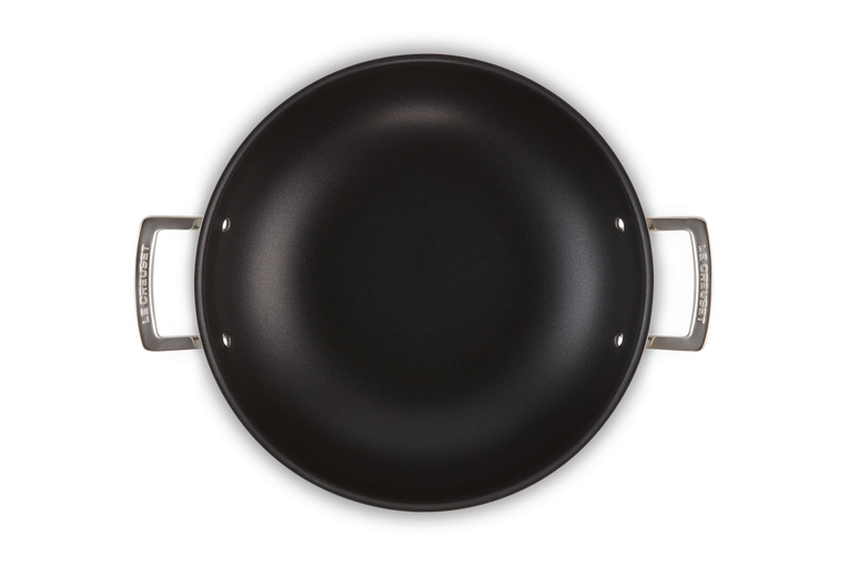 Le Creuset Antihaftbeschichteter Wok aus 3-ply Edelstahl Sonderangebot