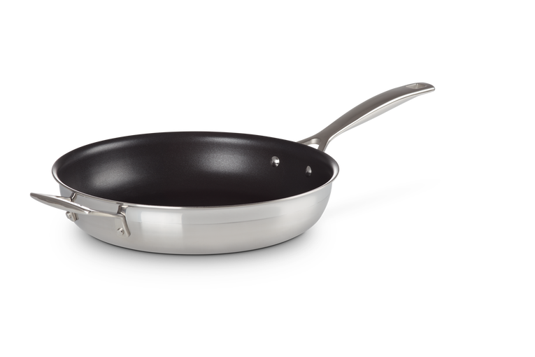 Le Creuset Antihaftbeschichtete Bratpfanne mit Gegengriff aus 3-ply Edelstahl