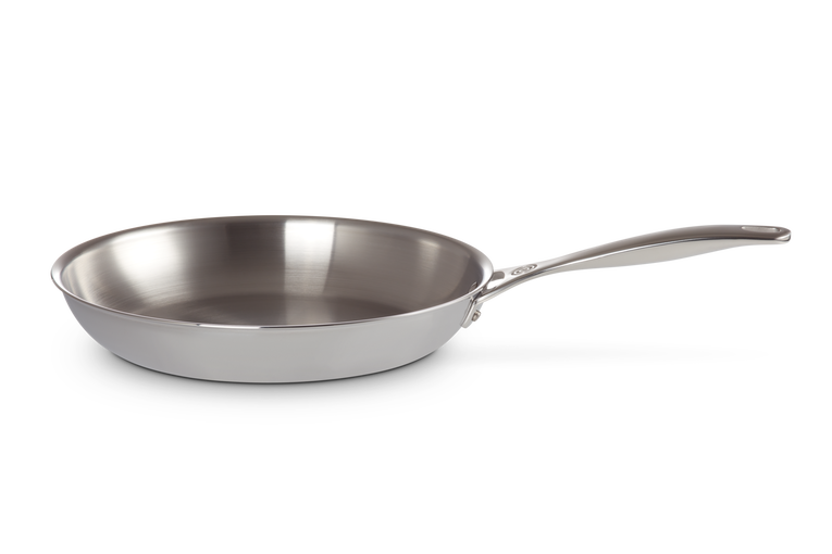 Le Creuset Unbeschichtete flache Pfanne aus 3-ply PLUS Edelstahl