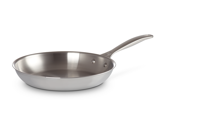 Le Creuset Unbeschichtete flache Pfanne aus 3-ply PLUS Edelstahl Valentinstagsangebot