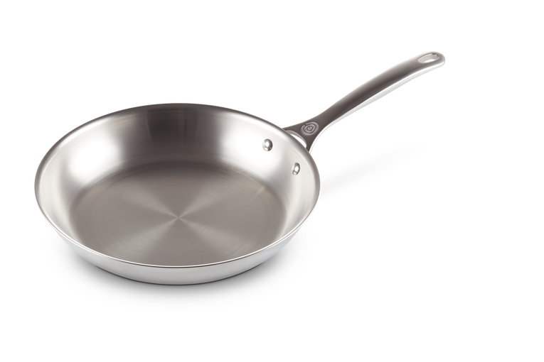 Le Creuset Unbeschichtete flache Pfanne aus 3-ply PLUS Edelstahl Valentinstagsangebot