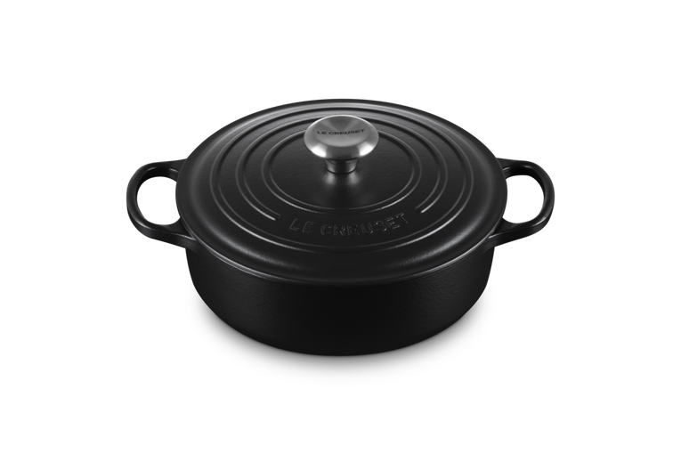 Le Creuset Gourmet-Bräter mit schwarzer Innenemaille aus Gusseisen Tägliche Deals