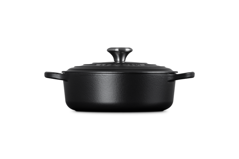 Le Creuset Gourmet-Bräter mit schwarzer Innenemaille aus Gusseisen Tägliche Deals