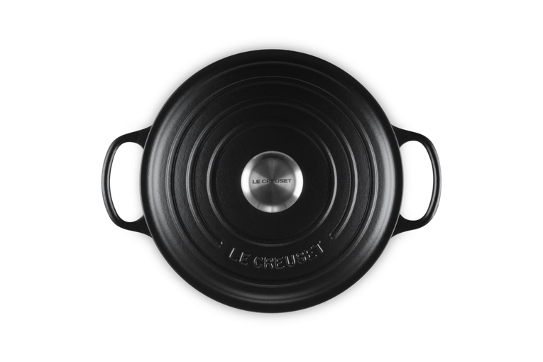 Le Creuset Gourmet-Bräter mit schwarzer Innenemaille aus Gusseisen Tägliche Deals