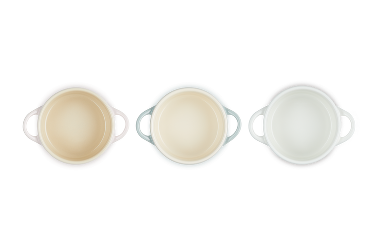 Le Creuset 3er-Set Mini-Cocottes Sonnenblume aus Steinzeug Super Rabatt