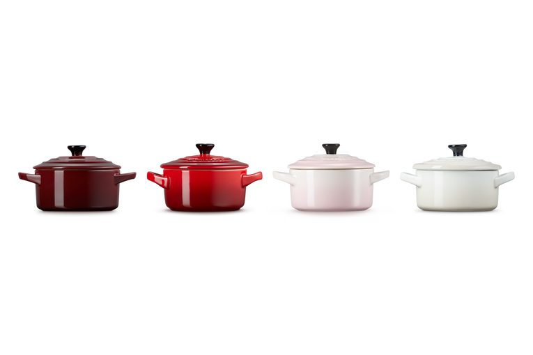 Le Creuset 4er-Set Mini-Cocottes Petits Fours aus Steinzeug Kostenloser Versand international