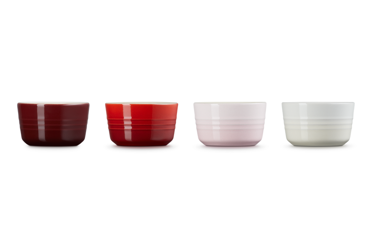 Le Creuset 4er-Set Mini-Förmchen Petits Fours aus Steinzeug Preisnachlass