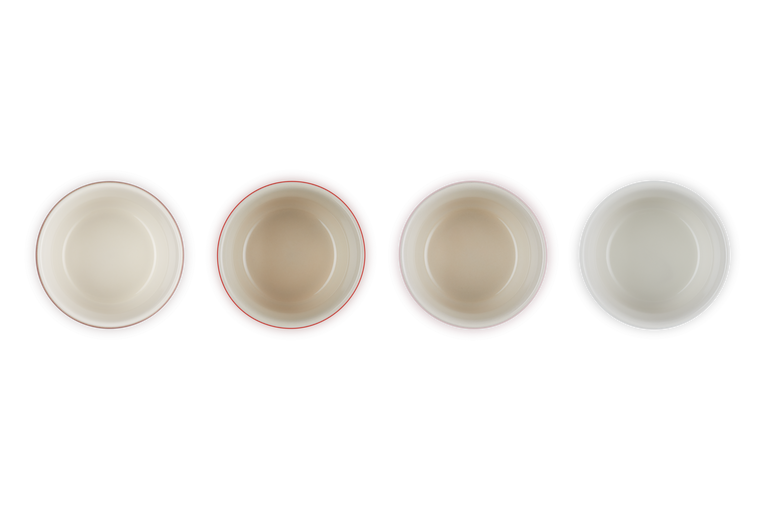 Le Creuset 4er-Set Mini-Förmchen Petits Fours aus Steinzeug Preisnachlass