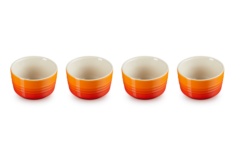 Le Creuset 4-er Set Mini Förmchen aus Steinzeug Fabrikladen