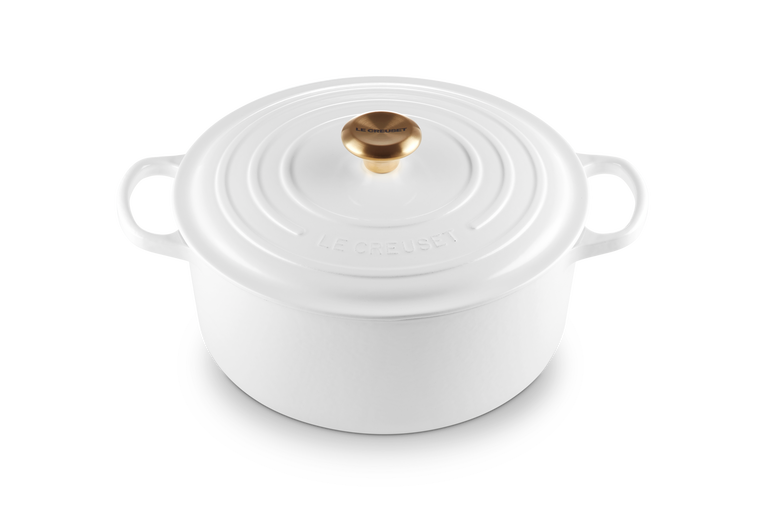 Le Creuset Runder Bräter aus Gusseisen Große Rabatte