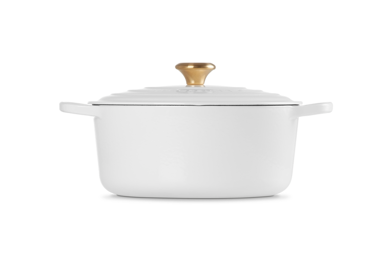 Le Creuset Runder Bräter aus Gusseisen Große Rabatte