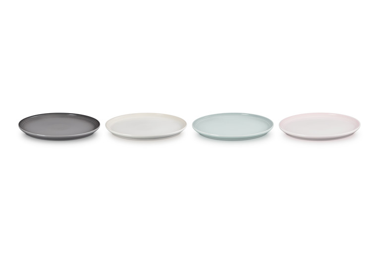 Le Creuset 4er-Set Frühstücksteller Coupe aus Steinzeug Nur noch ein Tag übrig