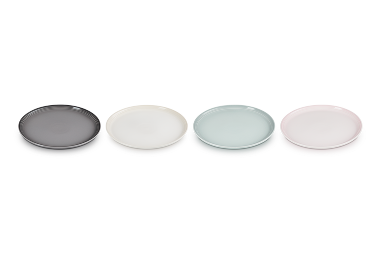 Le Creuset 4er-Set Frühstücksteller Coupe aus Steinzeug Nur noch ein Tag übrig