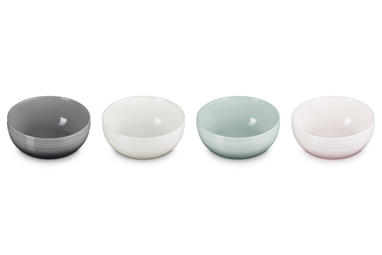 Le Creuset 4er-Set Müslischale Coupe aus Steinzeug Riesige Rabatte