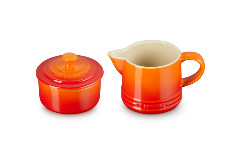 Le Creuset Milch und Zucker Set Signature aus Steinzeug Fabrik Onlineshop