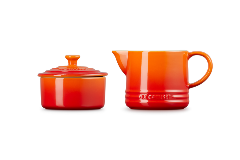 Le Creuset Milch und Zucker Set Signature aus Steinzeug Fabrik Onlineshop