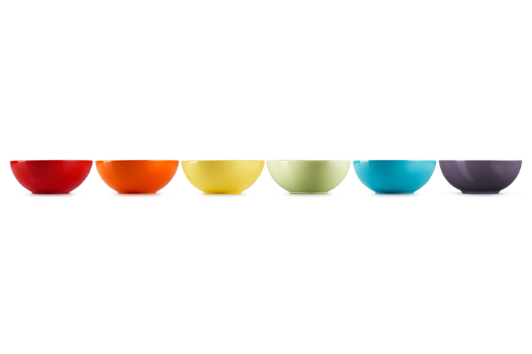 Le Creuset 6er-Set Müslischalen Rainbow III aus Steinzeug Fabrikpreis