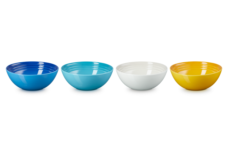 Le Creuset 4er-Set Müslischale Riviera aus Steinzeug Rabatt