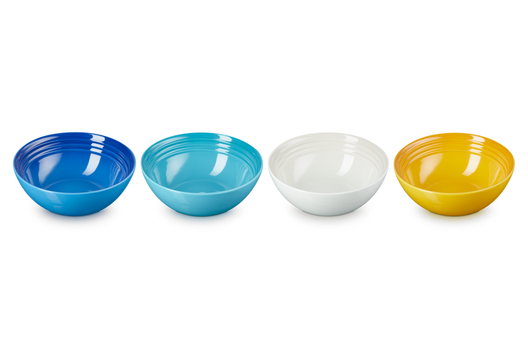 Le Creuset 4er-Set Müslischale Riviera aus Steinzeug Rabatt