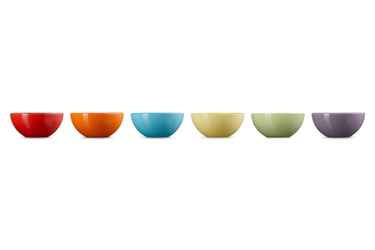 Le Creuset 6er-Set Snackschälchen Regenbogen aus Steinzeug Online Shopping