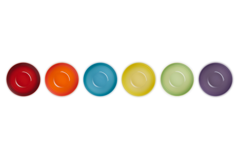 Le Creuset 6er-Set Snackschälchen Regenbogen aus Steinzeug Online Shopping