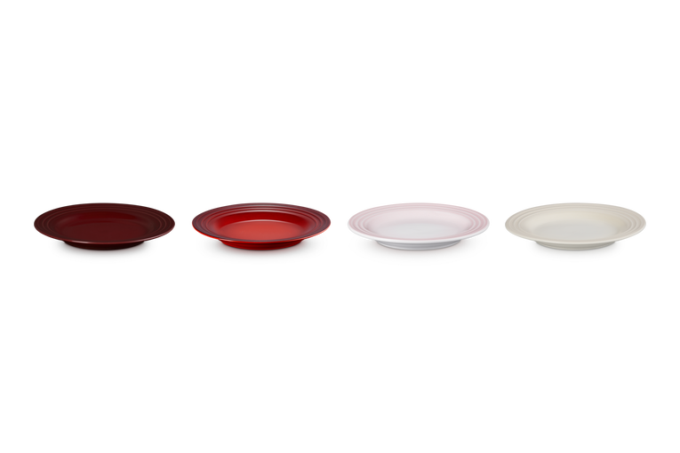 Le Creuset 4er-Set Vorspeisenteller Petits Fours aus Steinzeug Lagerräumung
