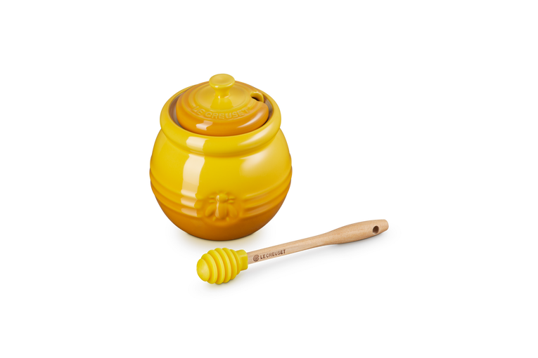 Le Creuset Honigtöpfchen mit Löffel aus Steinzeug