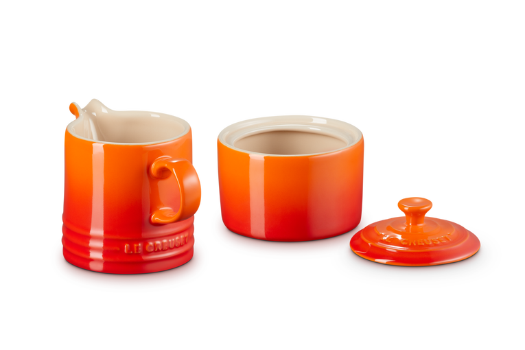 Le Creuset Milch und Zucker Set Signature aus Steinzeug Neuheiten