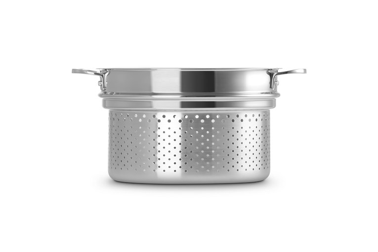 Le Creuset Pastaeinsatz aus 3-ply PLUS Edelstahl Super Sparpreis
