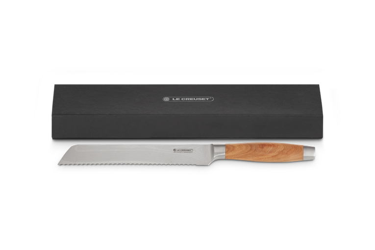 Le Creuset Brotmesser mit Olivenholzgriff Valentinstagsangebot