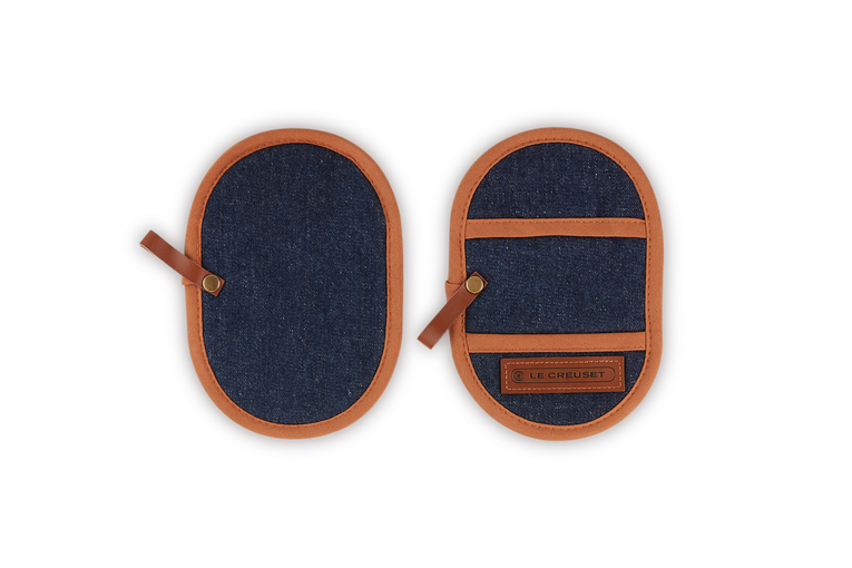 Le Creuset 2er-Set Topf-Griffschutz Denim