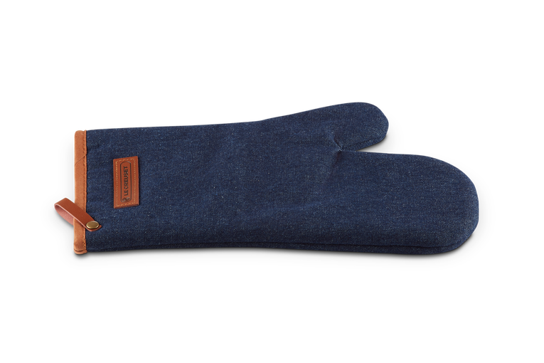 Le Creuset Ofenhandschuh Denim Sonderangebot der Fabrik