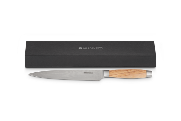 Le Creuset Schinkenmesser mit Olivenholzgriff Im Verkauf