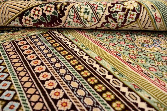 Nain Trading Ghom Seide Signiert 158 x 100 Kostenloser Versand international