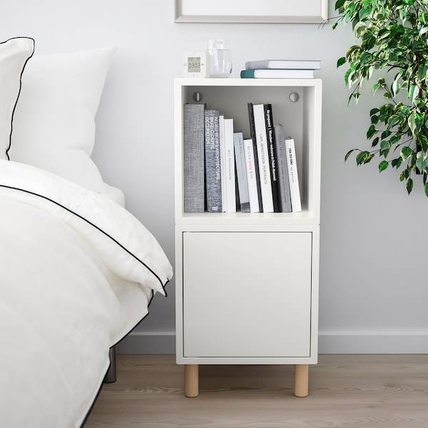 EKET Schrankkombination/Beine, weiß/Holz, Online