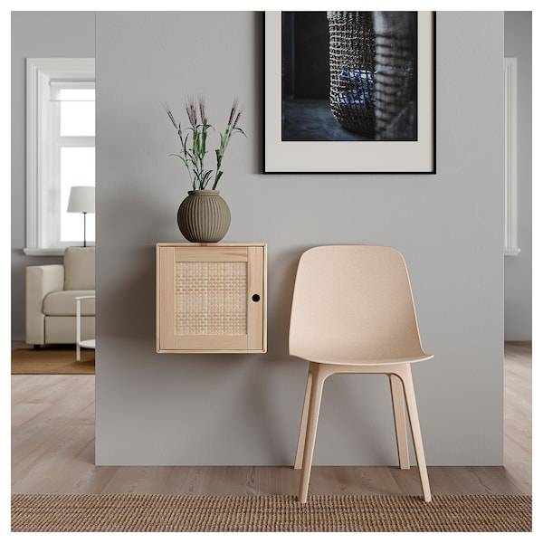 VÄLJARE Schrank mit Tür, Kiefer/geflochtene Pappel, Outlet