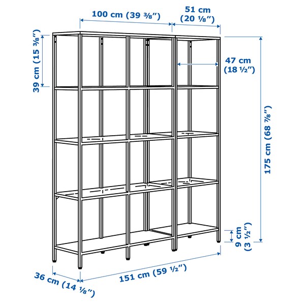 VITTSJÖ Aufbewahrung, schwarzbraun/Glas, Fabrik Onlineshop