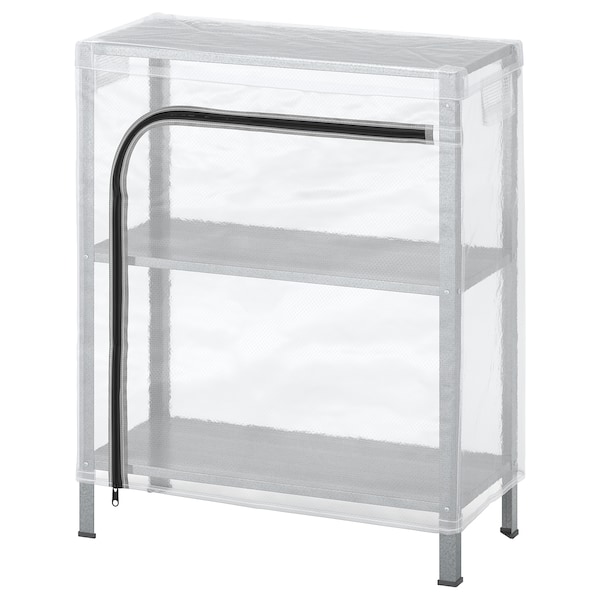 HYLLIS Regal mit Überzug, transparent,
