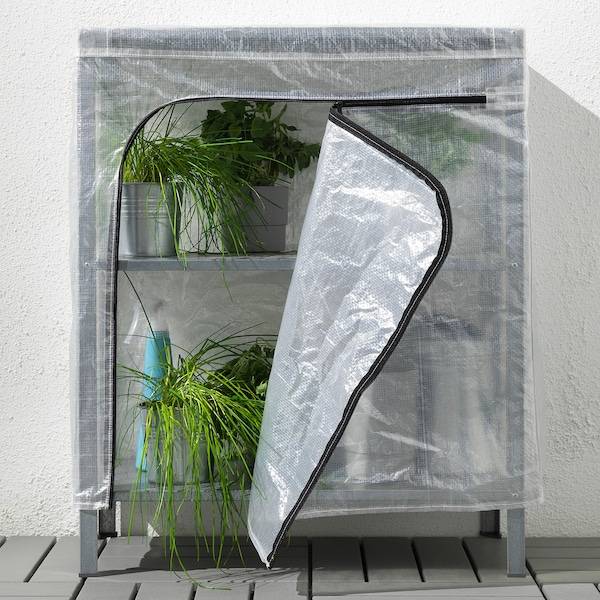 HYLLIS Regal mit Überzug, transparent, Blitzangebot