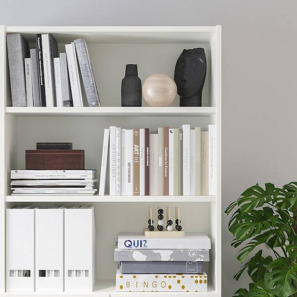 BILLY / OXBERG Bücherregal mit Türen, weiß, Kostenlose Rückgabe