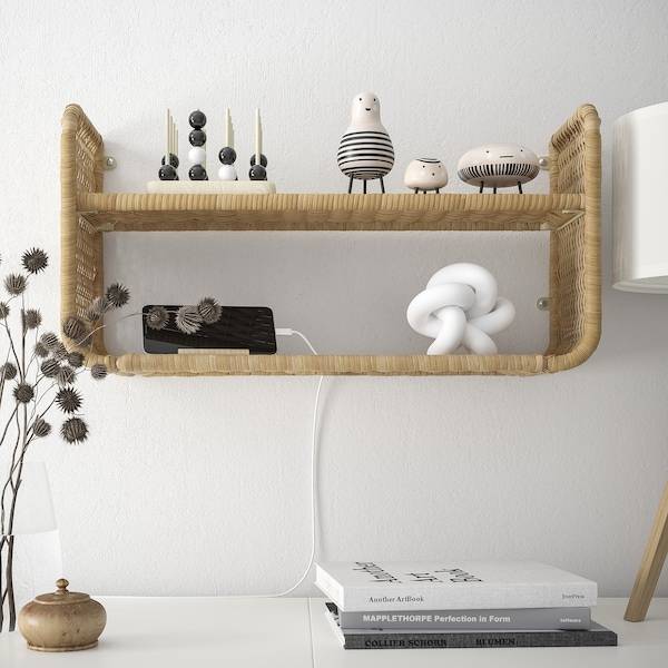FRYKSÅS Wandregal, Rattan, Bis zu 55% Rabatt