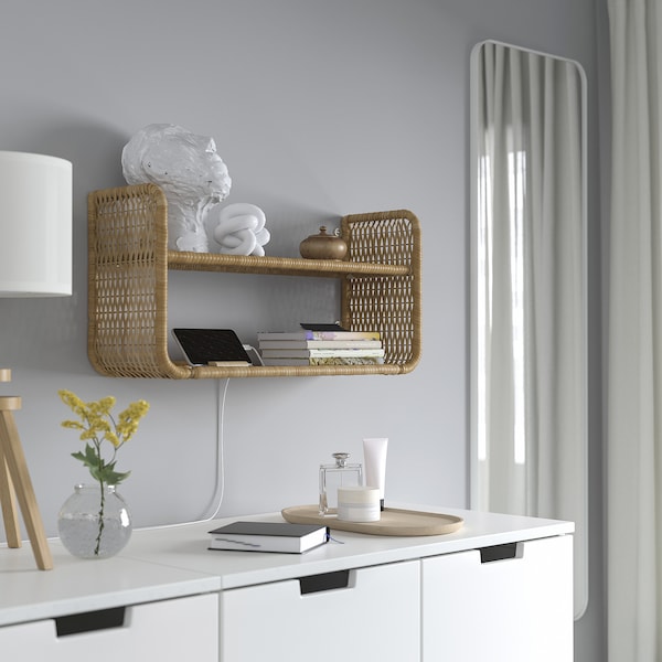 FRYKSÅS Wandregal, Rattan, Bis zu 55% Rabatt