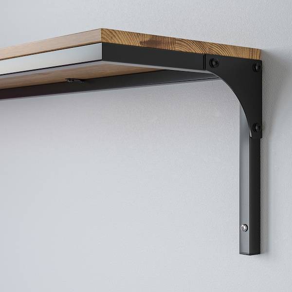 FJÄLLBO Wandregalkombination, schwarz Fabrikladen