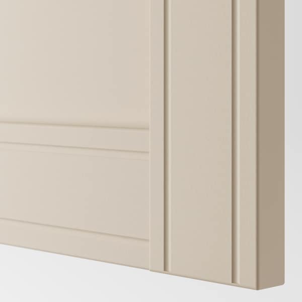 PAX / FLISBERGET Kleiderschrank, weiß/hellbeige, Fabrikverkauf