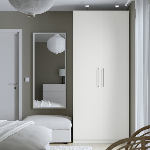 PAX / FORSAND Kleiderschrank, weiß/weiß, Blitzverkäufe