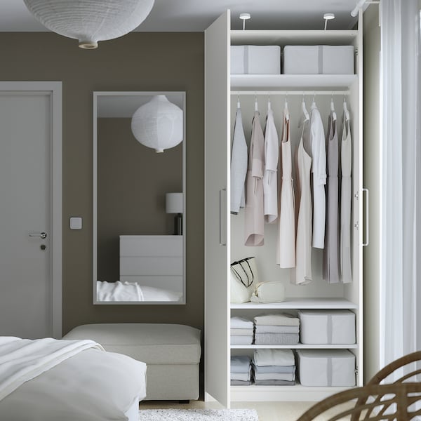 PAX / FORSAND Kleiderschrank, weiß/weiß, Blitzverkäufe