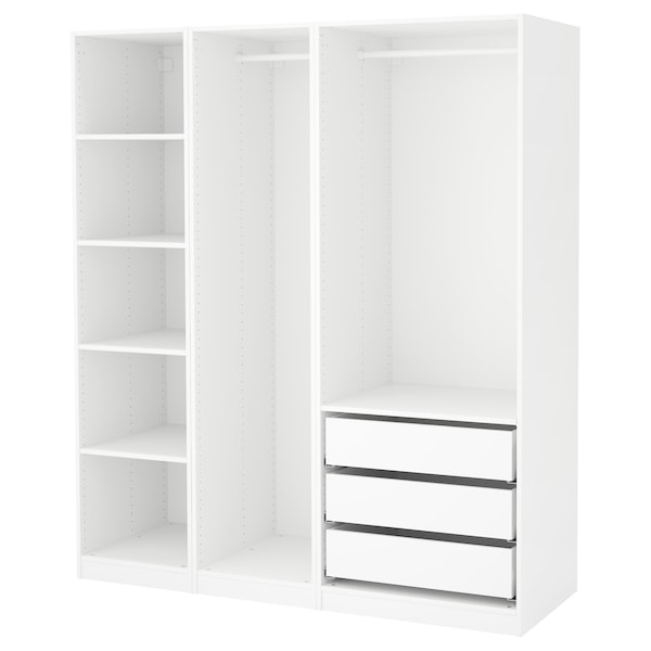PAX Kleiderschrank, weiß,
