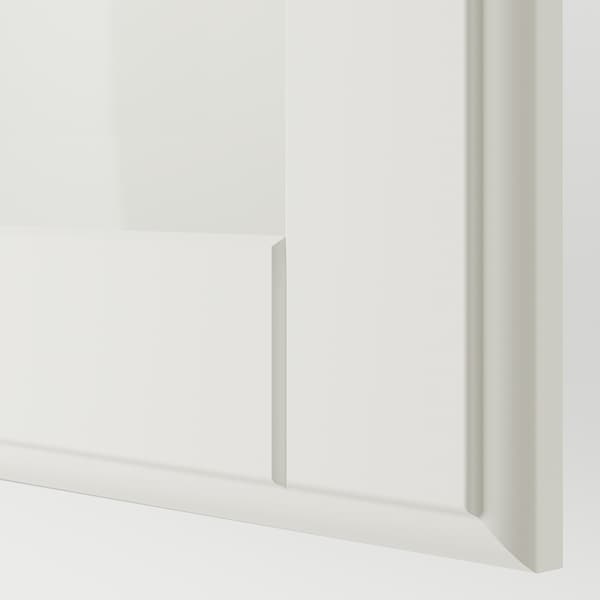 PAX / TYSSEDAL Schrankkombination, weiß/weiß Glas, Exklusivangebot