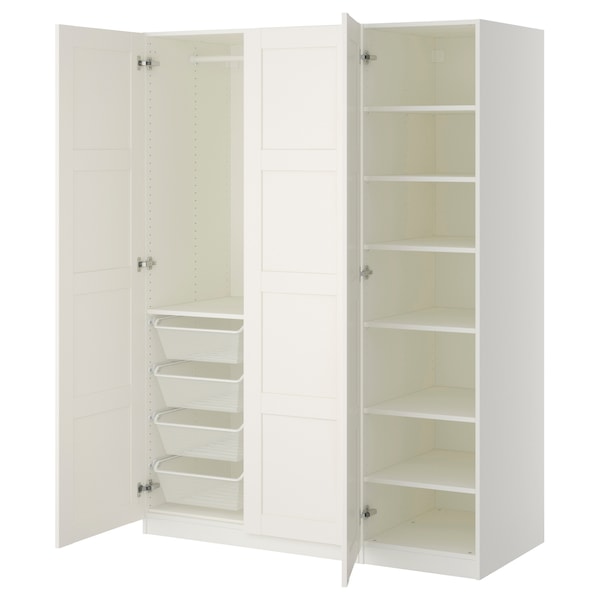 PAX / BERGSBO Kleiderschrank, weiß/weiß, Saisonschlussverkauf